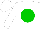 White, green ball