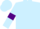 Light blue, purple armlets