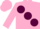 Pink, large maroon spots