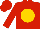 Red, Gold Ball, red cap