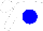 White, blue ball