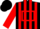 Black, Red hollow box, Red Stripes On Sleeves, Black Cap