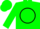 green, Black Circle