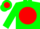 Green, red ball