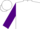 White body, purple arms, white cap, purple striped