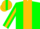 Green & Gold Diagonal stripe