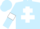 Light blue body, white cross of lorraine, light blue arms, white armlets, light blue cap