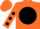 Orange, Black Ball, Orange sleeves, black spots