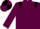 Garnet body, black epaulettes, garnet arms, garnet cap, black quartered