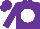 Purple, white ball, purple cap