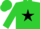 Lime, black star