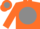 Orange, grey ball