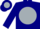Navy blue, silver ball