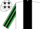 White, black panel, emerald green & black striped sleeves, emerald green cap, black stars