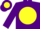 Purple, yellow disc