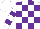 White, purple blocks, purple hoops on slvs