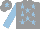 Grey, light blue stars, sleeves and star on cap