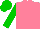 Salmon, green sleeves and cap