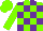 Neon green, purple blocks