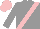 Grey, pink sash, pink cap