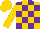 Gold and purple blocks