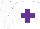 White, purple cross, white cap