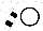 White, black circle, black hoops on sleeves