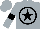 Silver, black circle, black star and armlets, silver cap
