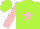 Lime, pink star, pink sleeves