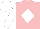 pink, white diamond, white sleeves, white cap