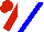 White with blue sash, red sleeves, red cap