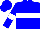Blue, blue stars on white hoop, blue stars on white hoop on sleeves