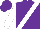 Purple, white sash, white sleeves