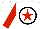 White, red star,black circle, red sleeves