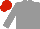 Grey, grey sleeves, red cap