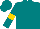 Teal, gold armlets