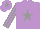 MAUVE, GREY star, striped sleeves and star on cap