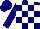 Navy blue and white blocks