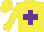 Yellow, purple cross