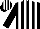 Black, white stripes, black and white striped cap
