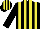 Black and yellow stripes, black and yellow stripes on cap