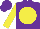 Purple, yellow disc and sleeves