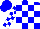 Blue, white blocks, white blocks on slvs