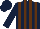 Dark blue and brown stripes