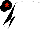 White, white and black diabolo on sleeves, black cap, red star