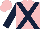 Pink, dark blue cross belts and sleeves
