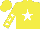 Yellow, white star, white stars on sleeves, yellow cap