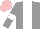 Grey, white panel, white armlet, pink cap