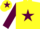 Yellow, Maroon star, sleeves and star on cap