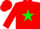 RED, green star, red cap